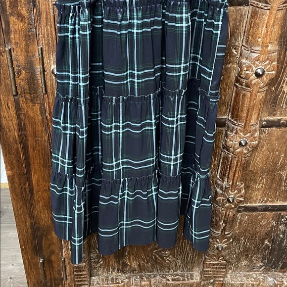 Altar’d State Smocked Plaid Holiday Midi Dress — Size M - Picture 9 of 9